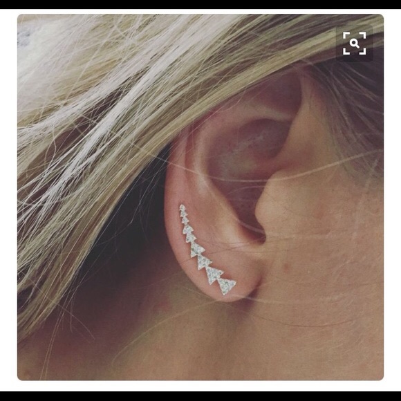 Stella & Dot Jewelry - Stella & Dot Pave Triangle Path Ear Climber